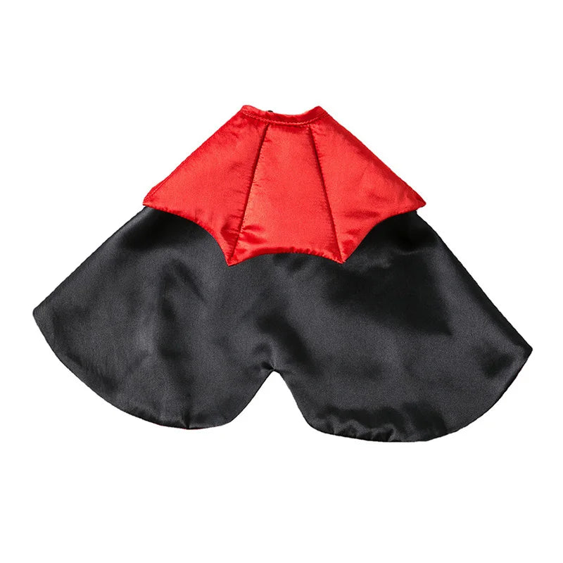 Halloween Pet Costume – Pumpkin Hat & Vampire Cape Set for Cats and Dogs